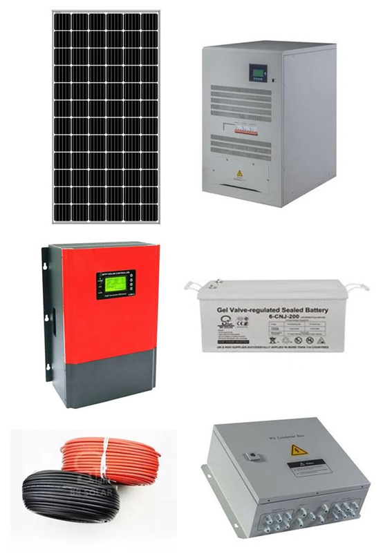 Productfoto's van 40 kW zonne-energiesysteem