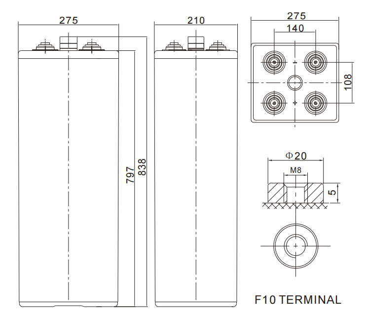 ថ្ម 2V1500AH-OPzV